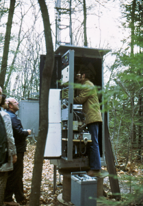 Rick, WA1LMV in the UHF Cabinet
